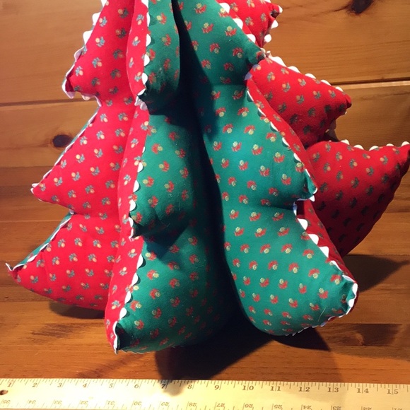 Vtg. Handcrafted Stuffed Christmas 16” Tree Decor - Picture 16 of 16